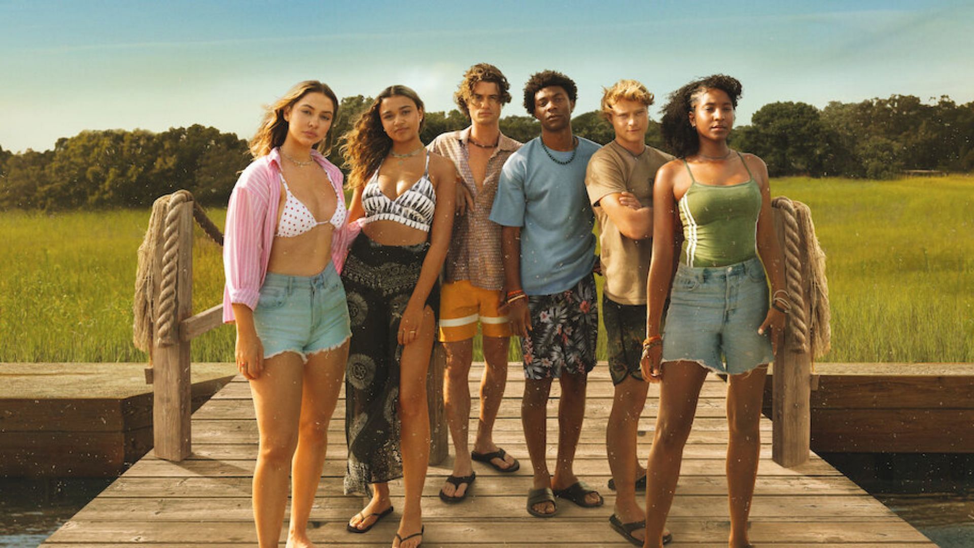 The cast of Outer Banks (Image via Netflix)
